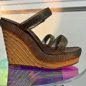 Christian Louboutin Wedges
Great Condition! 
Reinforced red bottoms!
Size 40